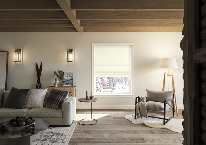 Akoya Faux Silk, Lustre Chiffon - Roman Blind - Image 8